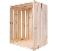 Creative Deco Caisse en Bois Naturel 50 x 40 x 30 cm Cagette Bois Deco Rangement