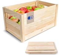 Creative Deco Caisse Pliante en Bois 46 x 29,5 x 23,5cm Rangement Fruits Légumes