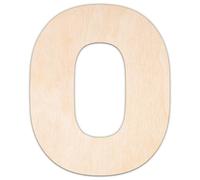 Creative Deco Chiffre 0 Personnalisé Contreplaqué ou MDF de 3 mm