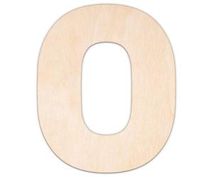 Creative Deco Chiffre 0 Personnalisé Contreplaqué ou MDF de 3 mm