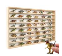 Creative Deco Étagère de Collection en Bois pour Figurines et Soldats de Plomb - 8 rangées | Vitrine pour Miniatures | 79 x 47 x 5,5 cm | Étagère Murale Horizontale