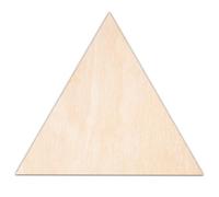 Creative Deco Forme Personnalisé en Contreplaqué ou MDF de 3 mm | Triangle | Taille 5-100 cm | Formes en Bois | Décoration Murale | Découpe Laser pour Découpage, Artisanat