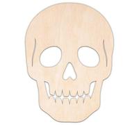 Creative Deco Forme Personnalisée en Contreplaqué de 3 mm | Tête de Mort | Taille 5-100 cm | Formes Hobby en Bois | Décoration Murale | Découpe Laser pour Découpage, Artisanat, Loisir Créatif