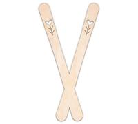 Creative Deco Forme Personnalisée en Contreplaqué ou MDF de 3 mm | Skis | Taille 5-100 cm | Formes Hobby en Bois | Décoration Murale | Découpe Laser pour Découpage, Artisanat
