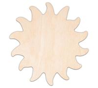 Creative Deco Forme Personnalisée en Contreplaqué ou MDF de 3 mm | Soleil | Taille 5-100 cm | Formes Météo en Bois | Décoration Murale | Découpe Laser pour Découpage, Artisanat