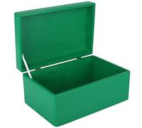 Creative Deco Boite de Rangement en Bois Vert 30 x 20 x 14 cm (+/- 1 cm)