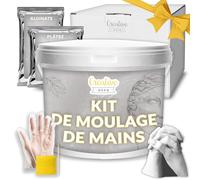 Creative Deco Kit de Moulage Main 3D | Empreintes en Plâtre | Idée Cadeau pour Les Couples | pour Mariage ou Anniversaire | Cadeau de Saint Valentin pour Femme et Homme