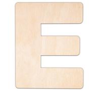 Creative Deco Lettre E Personnalisé Contreplaqué ou MDF de 3 mm | Alphabet