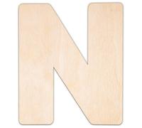 Creative Deco Lettre N Personnalisé Contreplaqué ou MDF de 3 mm | Alphabet