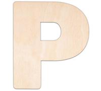Creative Deco Lettre P Personnalisé Contreplaqué ou MDF de 3 mm | Alphabet