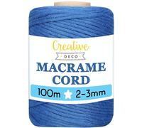 Creative Deco Macrame Corde de Coton | 9 Variantes