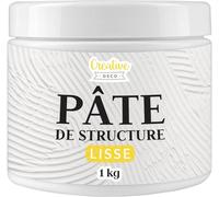 Creative Deco Modeling Paste Pâte de Structure Grain Fin 1kg Pâte à Relief Blanc cassé G