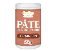 Creative Deco Modeling Paste Pâte de Structure Grain Fin 2kg Rouge Brique