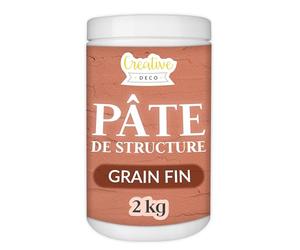 Creative Deco Modeling Paste Pâte de Structure Grain Fin 2kg Rouge Brique