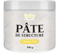 Creative Deco Pâte à modeler lisse 500 g Blanc Texture fine Peinture acrylique Pâte structurelle moyenne pour projet artistique, bricolage, effet 3D, structure, texture