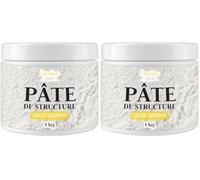Creative Deco Modeling Paste Pâte de Structure Gros Grains 1kg (Lot de 2)