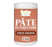 Creative Deco Modeling Paste Pâte de Structure Gros Grains 2kg Rouge Brique | Pâte à Relief pour Peinture Acrylique | Modelling Paste | Pâte Texturée | Pate Structure | Modelage Effet 3D Texture Art