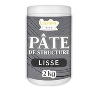 Creative Deco Modeling Paste Pâte de Structure Lisse 2kg Gris Foncé | Pâte à Relief pour Peinture Acrylique | Modelling Paste | Pâte Texturée | Pate Structure | Modelage Effet 3D et Texture Art