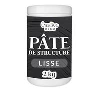 Creative Deco Modeling Paste Pâte de Structure Lisse 2kg Rouge Noir | Pâte à Relief pour Peinture Acrylique | Modelling Paste | Pâte Texturée | Pate Structure | Modelage Effet 3D et Texture Art
