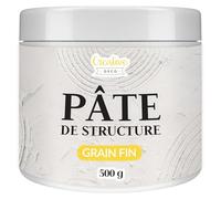 Creative Deco Pâte à modeler lisse 500 g Blanc Texture fine Peinture acrylique Pâte structurelle moyenne pour projet artistique, bricolage, effet 3D, structure, texture