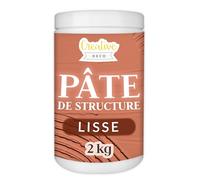 Creative Deco Pâte à structure lisse 2 kg | Mastic rouge brique pour peinture acrylique | Pâte à modeler pour projets artistiques, peinture acrylique, bricolage, effets 3D, textures | Facile à