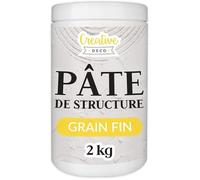Creative Deco Pâte de Structure Grain Fin 2kg | Dessin Artistique | Pâte de Texture | Structure en Relief | Activité créative