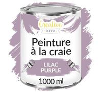 Creative Deco Peinture à la Craie Lilas | 1L | Mat et Lavable | Bois | Idéal pour Rénovation de Meubles | Chalk Paint | Ardoise Craie | Mur Intérieure