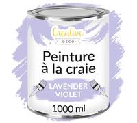 Creative Deco Peinture à la Craie Violet Lavande | 1L | Mat et Lavable