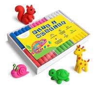 Creative Deco Set de Pate a Modeler pour Enfants | 12 Couleurs | 800g | Pâte à Modeler Sûr, Non-Toxique et Sans Gluten | Ne Sèche Jamais | Loisir Creatif