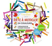 Creative Deco Set de Pate a Modeler pour Enfants | 24 Couleurs | Pâte à Modeler Non-Toxique et sans Gluten | Loisir Créatif