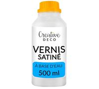 Creative Deco Vernis Peinture Acrylique Finition Satinée | 500 ml Bouteille