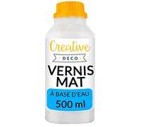 Creative Deco Vernis Peinture Acrylique Mat | 500 ml Bouteille