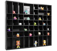 Creative Deco Vitrine Murale Petite Etagere Bois Noire | 51 Compartiments