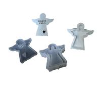 Creative Designs Lot de 2 moules en silicone pour veilleuses LED en forme de cœur angélique pour loisirs créatifs et amateurs Utilisation quotidienne