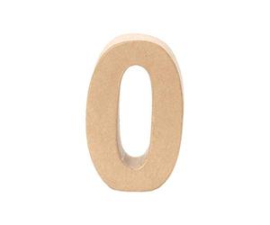 Creative Discount® Chiffre 0 en carton 17,5 x 5,5 cm