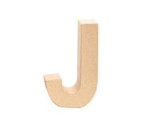 Creative Discount® Lettre J en carton 17,5 x 5,5 cm