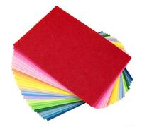 Creative DIY Craft Supplies Assortiment de feuilles de tissu en feutre non tissé (10 couleurs)