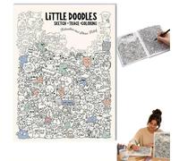 Creative Doodle Art Livre de coloriage Trace & Color Line pour réduire l'anxiété