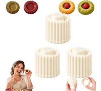 Creative Double-Ended Pastry Mold,2-in-1 Double-Sided Pastry Cookie Molds | 2-Pattern Baking Press Tool, DIY Mold Kitchen Gadgets, Reusable ABS Baking Mold,Detachable for Easy Cleaning