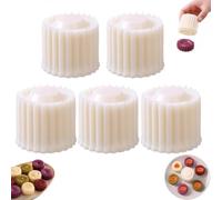 Creative Double-Ended Pastry & Mooncake Mold, Moule Biscuit, Moule Patisserie, Mooncake Mould, Mold Silicone For Baking Pastry, Double-Sided Pastry & Mooncake Mold, Household Pastry Diy Mold，5PC