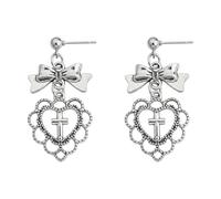 Créative en forme de coeur boucles d'oreilles design élégant hypoallergénique finition Vintage cadeau d'anniversaire fête & Casual Wear accessoires pour femmes