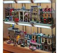 Creative Expert Brick Bank Cafe Corner Model MOC Street View House Building Blocks Toys Pet Book Shop Town Hall Downtown Diner 4002PCS