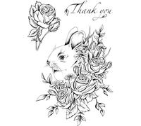Creative Expressions Designer Boutique Ensemble de tampons Motif Moustaches Roses 10,2 x 15,2 cm, Acrylique, Transparent, 4 x 6 inch