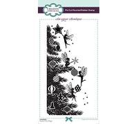 Creative Expressions Designer Boutique Tampon Motif fée Festive, Caoutchouc Gris, DL size