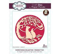 Creative Expressions Paper Panda Circle Craft Die Midnight Fox Matrices de Découpes - Modèles de Découpes pour Motifs en Papier, Cartes & Scrapbooking - Compatible avec les Coupeuses - Matériel Art