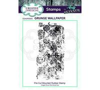 Creative Expressions Prédécoupés Andy Skinner Grunge Wallpaper-Tampon Transparent en Caoutchouc, Bloc Acrylique, Impression Décorative, Estampage, Artisanat, Bullet Journal, Gris, 6 x 12,8