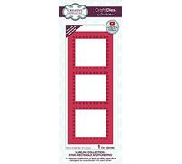 Creative Expressions Sue Wilson-Slimline Matrice de découpe en métal avec ouverture rectangulaire Motif étoiles 18,4 x 7,4 cm