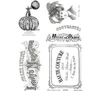 Creative Expressions Taylor Made Journals Lot de tampons Transparents Haute Couture 15,2 x 20,3 cm, Claire, 6 x 8 in