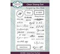 Creative Expressions Transparent, Encreur Dates From The Past-Tampon en Photopolymère, Socle en Acrylique-Accessoire pour Carterie, Scrapbooking, Journal, Loisirs, A5