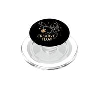Creative Flow Cerf Mystique Artiste Peintre céleste PopSockets PopGrip pour MagSafe